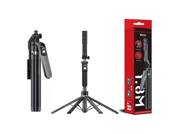 &uu TRIPODE  CELULAR Y GOPRO METAL + BT 1,8MTS ZJ-A414